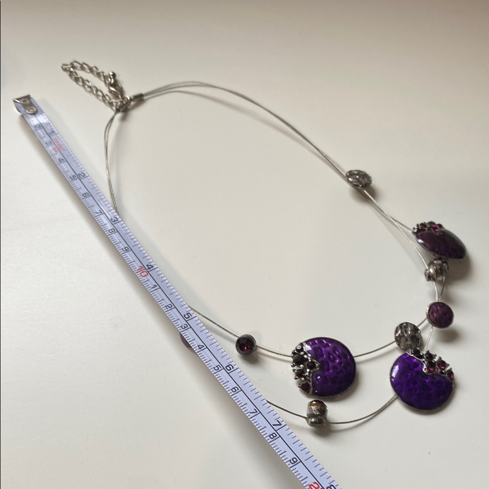Elegant Purple Jewelry Set. EUC. - Picture 9 of 10